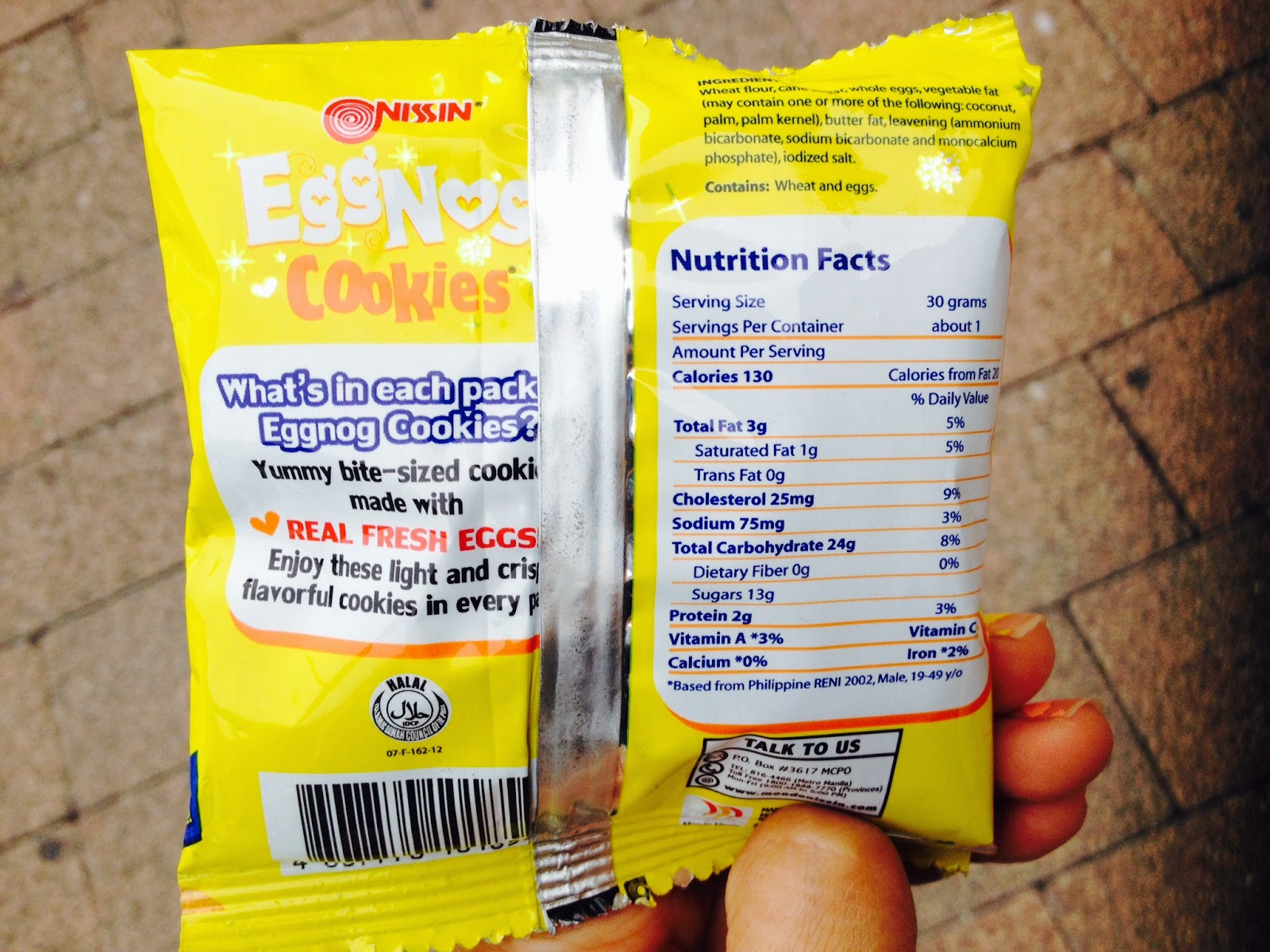 nissin eggnog cookies